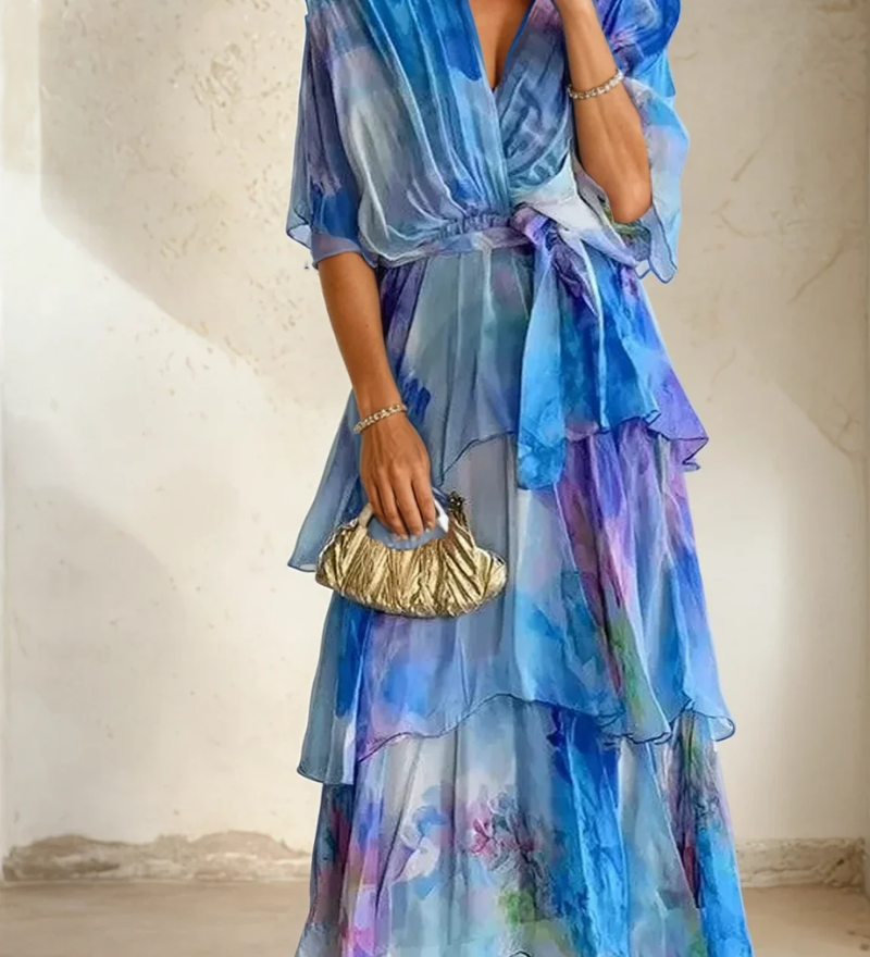 Masara - Robe À Superposition Florale