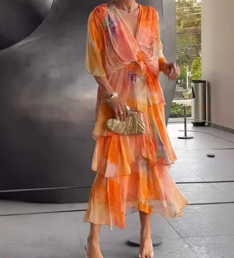 Masara - Robe À Superposition Florale