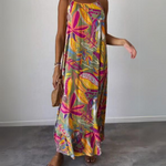 Merina – Robe Longue Imprimée Élégante et Légère