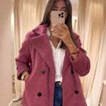 Moirea - Femme Manteau Hiver Willow Blush Élégant