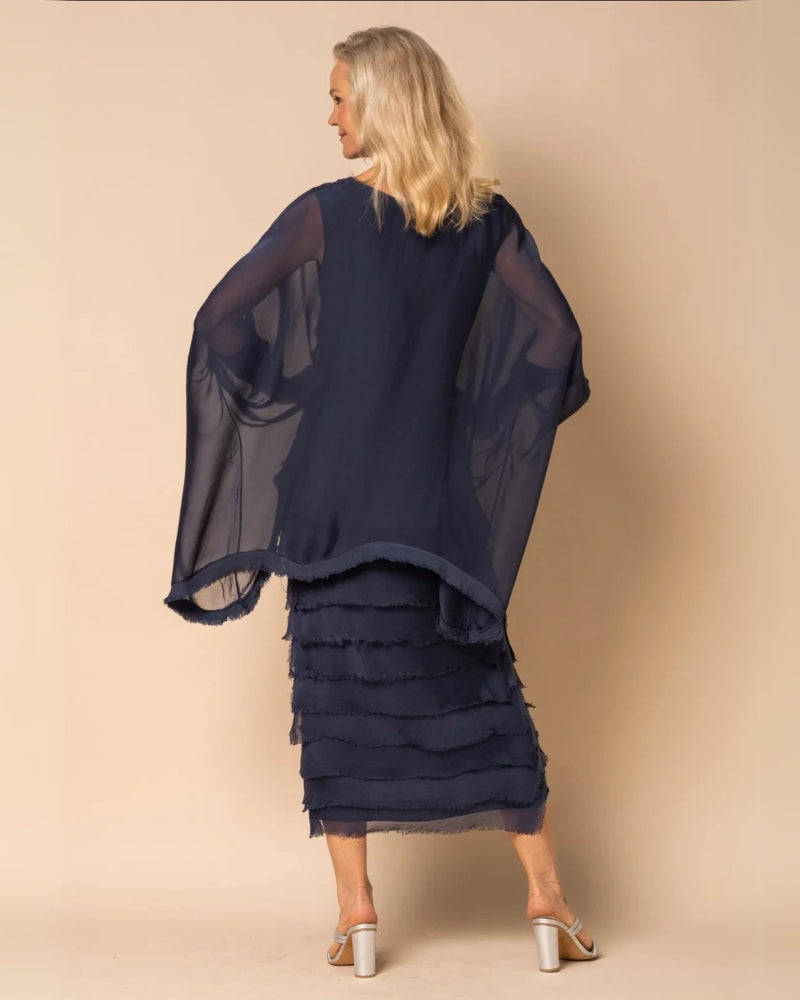 Oreana – Robe Midi à Volants Bohème Chic