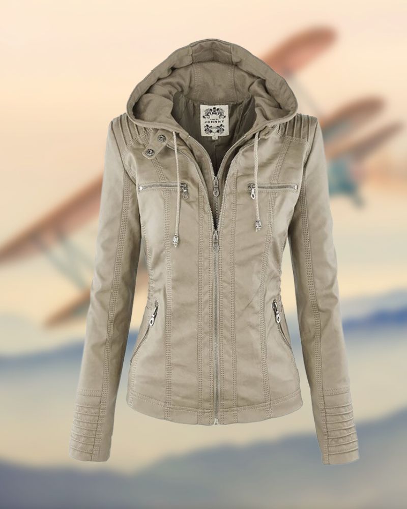 Rachelle - Veste en Cuir Raffinée et Exclusive