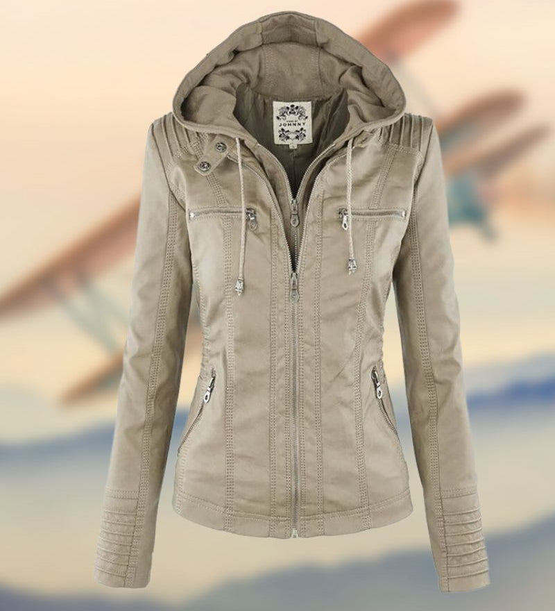 Rachelle - Veste en Cuir Raffinée et Exclusive