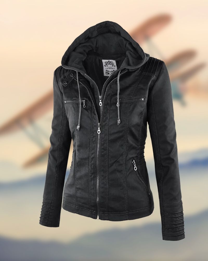 Rachelle - Veste en Cuir Raffinée et Exclusive