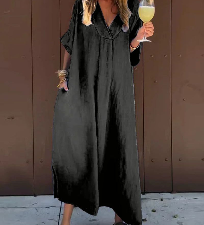 Saene – Robe Décontractée Chic en Coton