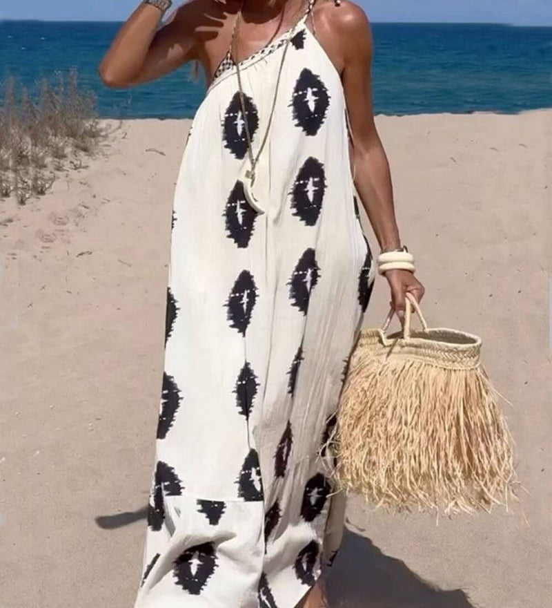 Sunshine - Robe Longue Asymétrique Élégante