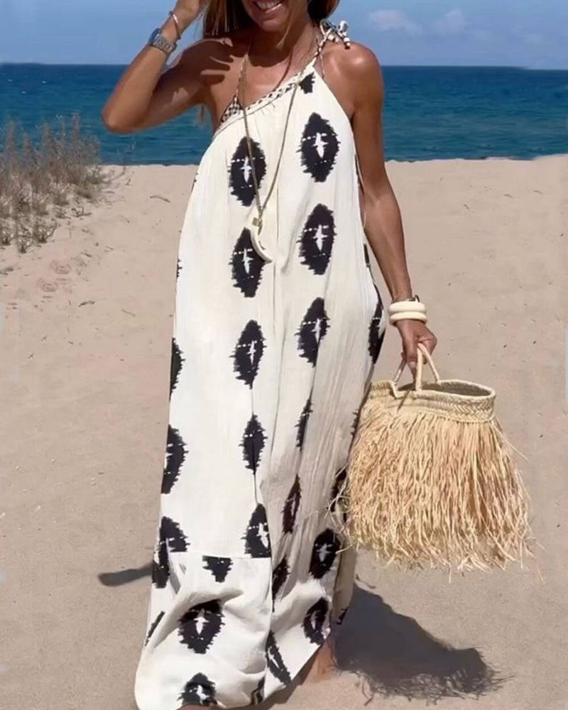 Sunshine - Robe Longue Asymétrique Élégante
