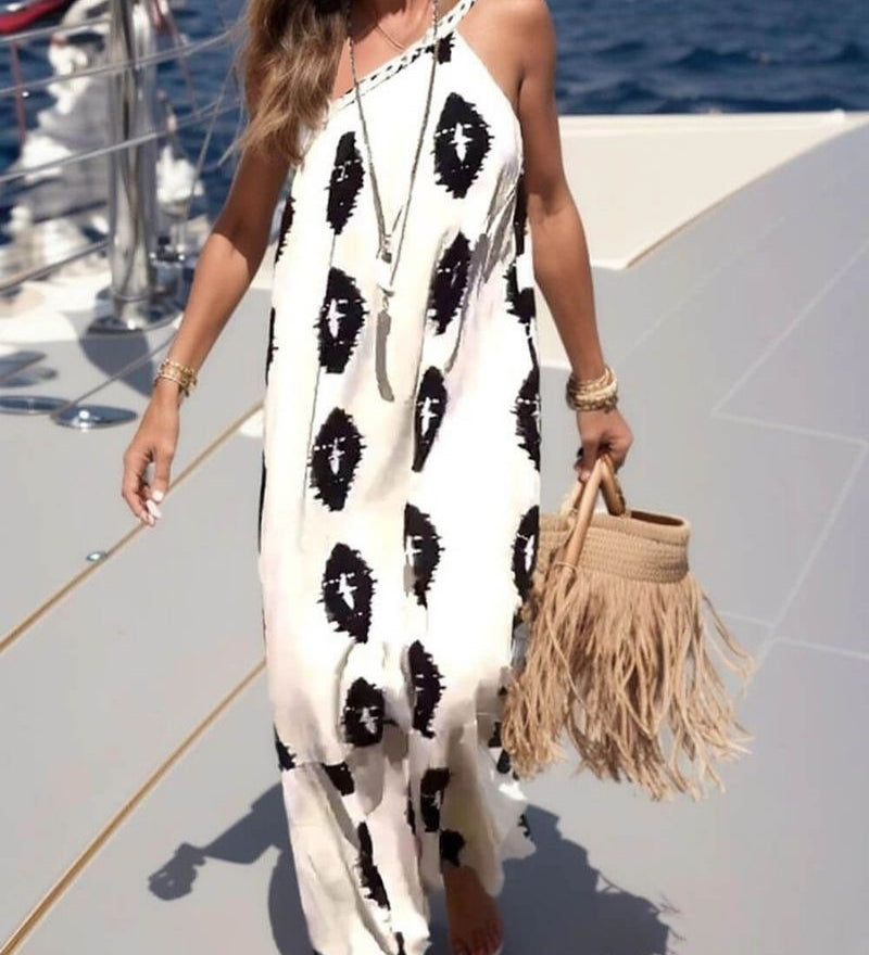 Sunshine - Robe Longue Asymétrique Élégante