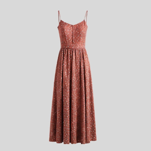 Bela Derana - Robe Longue Rouge Rosé – Allure Féminine et Moderne