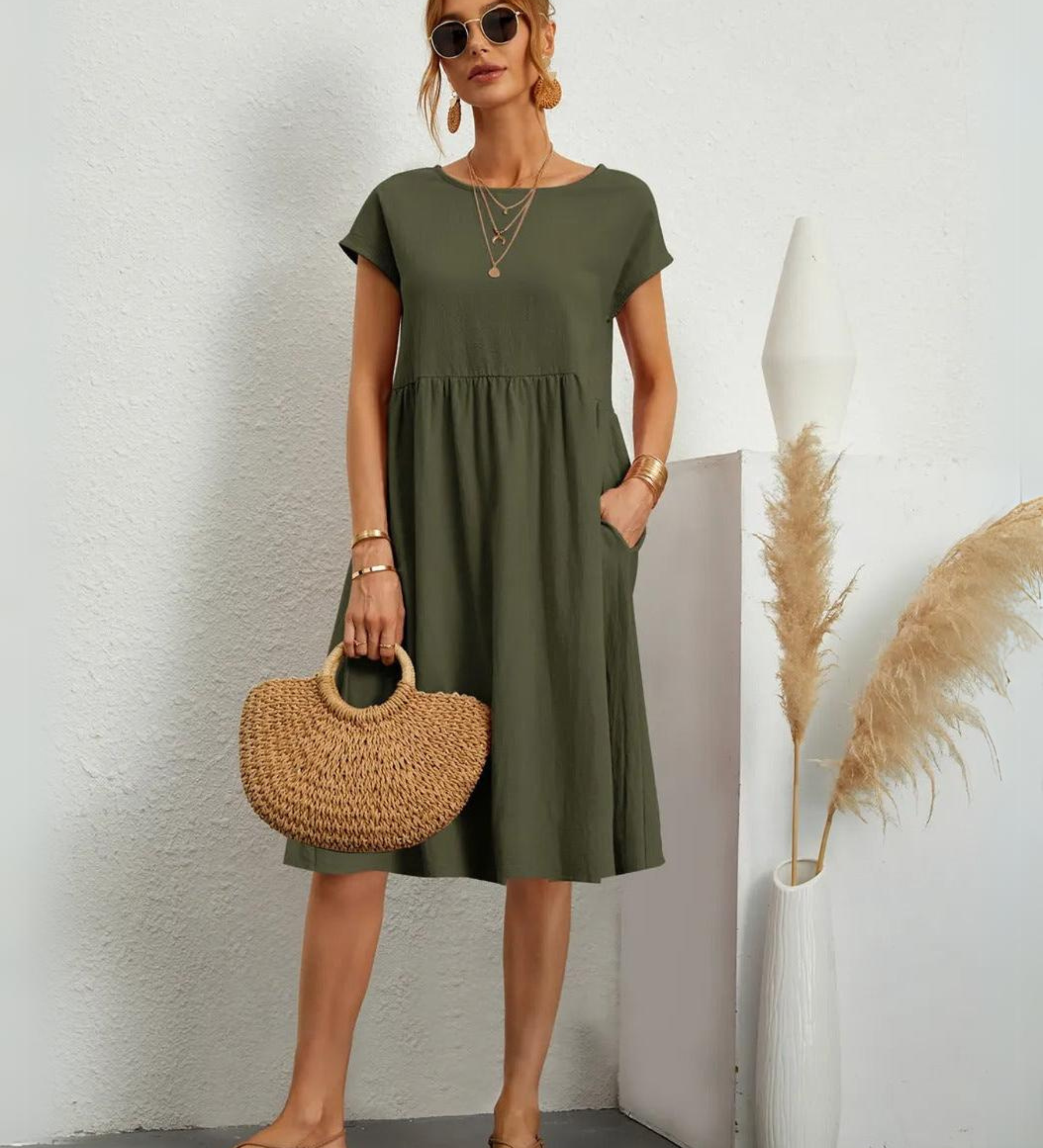 Milla - Robe Décontractée D'Été À Encolure O