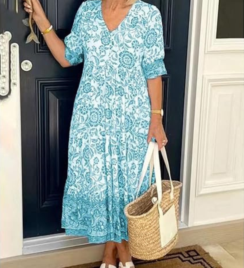 Arias - Robe Bohème À Col V