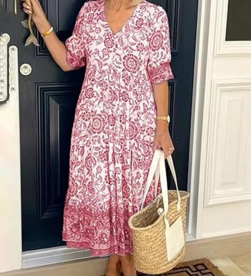 Arias - Robe Bohème À Col V