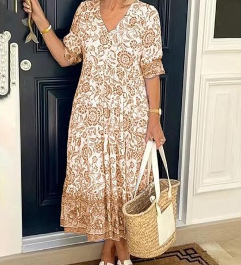 Arias - Robe Bohème À Col V