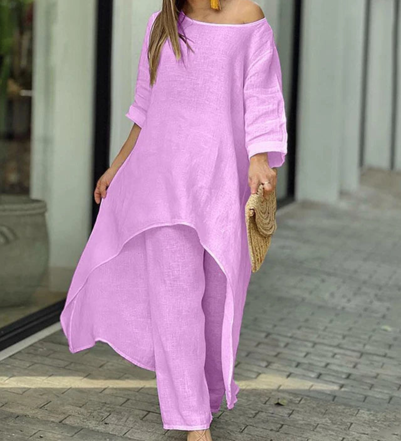 Polian - Ensemble 2 Pièces En Coton Et Lin