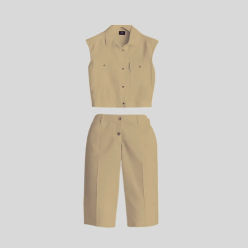 Bela Arila - Ensemble Deux Pièces Imprimé Léopard – Allure Moderne et Tendance
