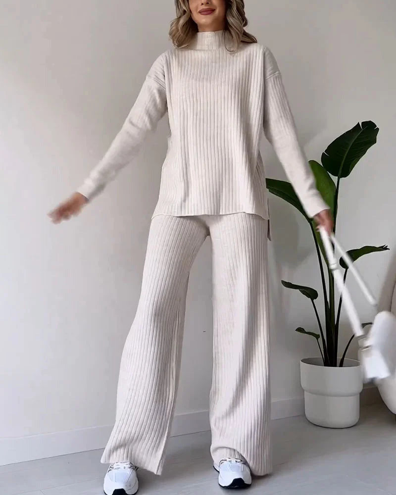 Bela Zilas - Ensemble Deux Pièces Chic & Fluide – Détail Fente Élégante