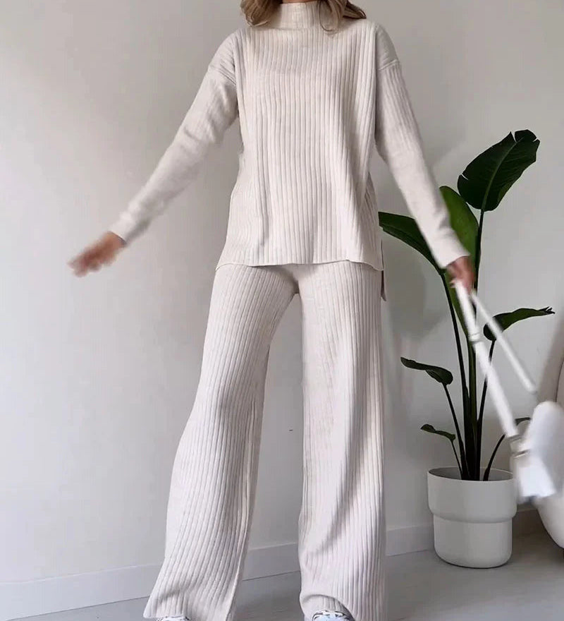 Bela Zilas - Ensemble Deux Pièces Chic & Fluide – Détail Fente Élégante