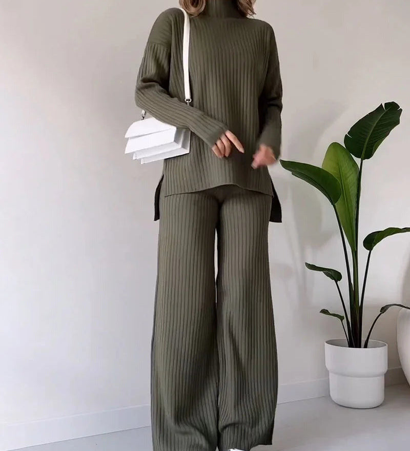 Bela Zilas - Ensemble Deux Pièces Chic & Fluide – Détail Fente Élégante