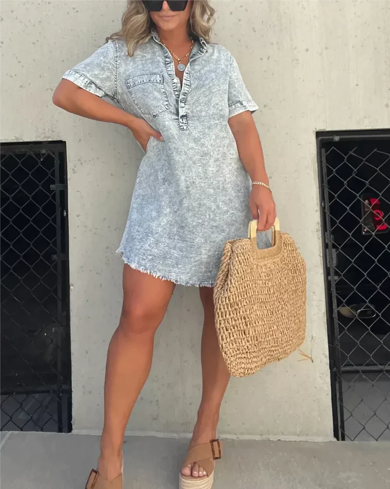 Vera - Robe Chemise En Jean